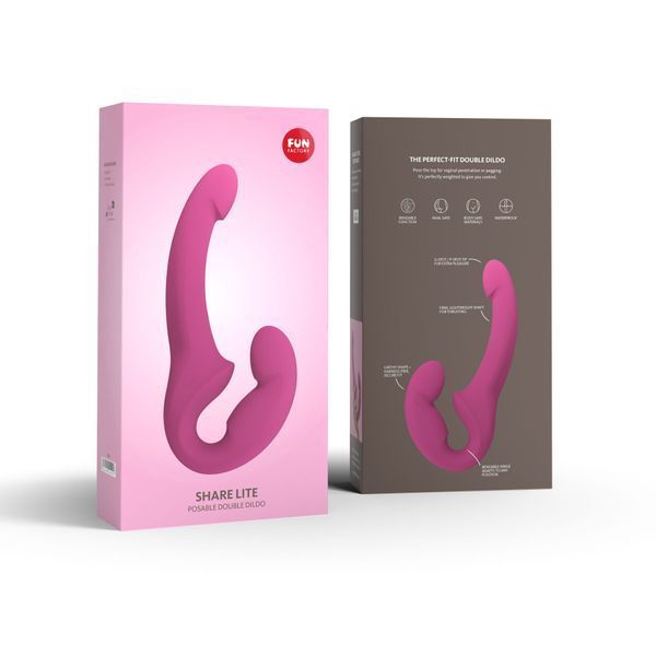 Безремневой страпон Fun Factory SHARE LITE blackberry, регулируемый, облегченная модель SX0979 фото