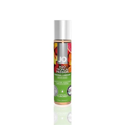 System JO H2O Tropical Passion Water-Based Lubricant (30ml) without sugar, vegetable glycerin