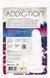 ADDICTION Clear Dildo with Balls 6" suction cup, comes with a free vibrating bullet