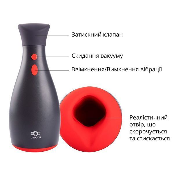 Мастурбатор Otouch NINJA 2, 7 режимів вібрації, ефект стискання SO9379 фото