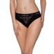 Трусики з широкою гумкою і мереживом Passion PS001 PANTIES M, black SO4160 фото 1