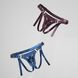 Трусики для страпона Strap-On-Me Harness Generous Blue, One Size, искусственная кожа, регулируемые ремни, сменные крепления для ди SX0673 фото 6