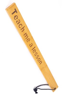 Paddle Fetish Tentation — Paddle Teach me a lesson Bamboo, packaged in PE bag