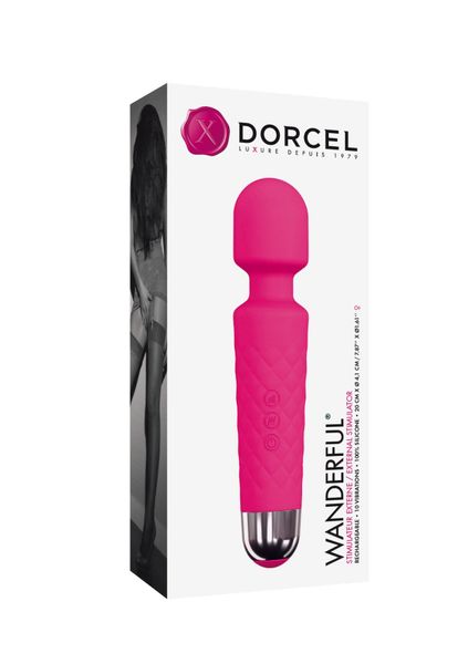 Мінівібромасажер Dorcel Wand Wanderful Magenta потужний, водонепроникний MD1359 фото