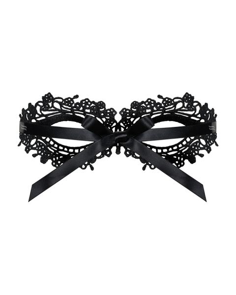 Lace mask Obsessive A710 mask, one size, black