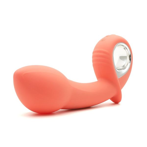 KISTOY Klein Orange anal vibrator with inflatable tip, unisex, diameter 35-50mm