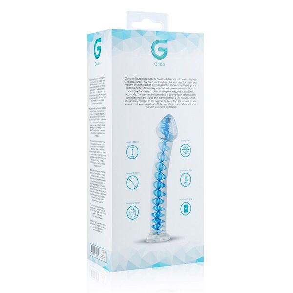 Скляний дилдо Gildo Glass Dildo No. 4, для точки G та простати SO8890 фото