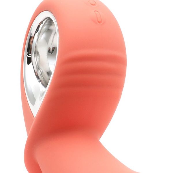 KISTOY Klein Orange anal vibrator with inflatable tip, unisex, diameter 35-50mm