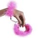 Adrien Lastic Handcuffs Pink Metallic Handcuffs with pink fluffy trim