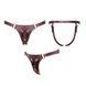 Трусики для страпона Strap-On-Me Harness Generous Aubergine, One Size, штучна шкіра, регульовані ремені, змінні кріплення для дилд SX0674 фото 5