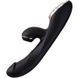 KISTOY A-King Pro Black heated vacuum rabbit vibrator with LED screen