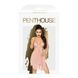 Penthouse Sweet Beast Rose High Slit Lace Bralette Babydoll - S/M, Pink