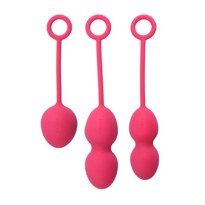 Vaginal ball set with shifted center of gravity Svakom Nova Plum Red