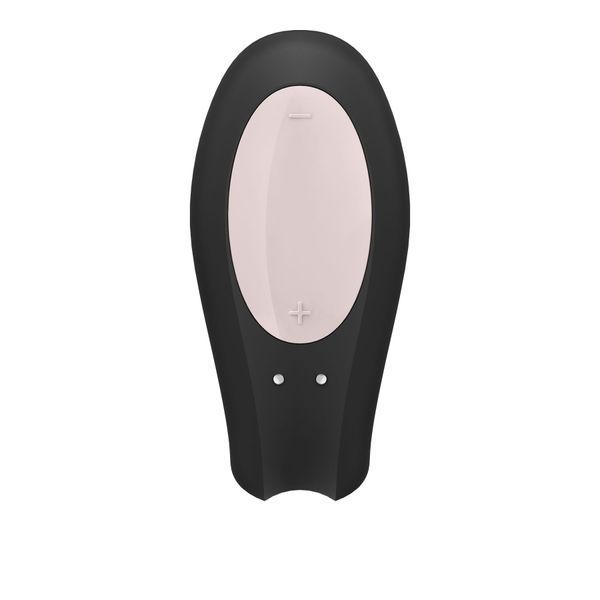 Satisfyer Double Joy Black Smart Vibrator for Couples with Wide Clitoral Stimulator