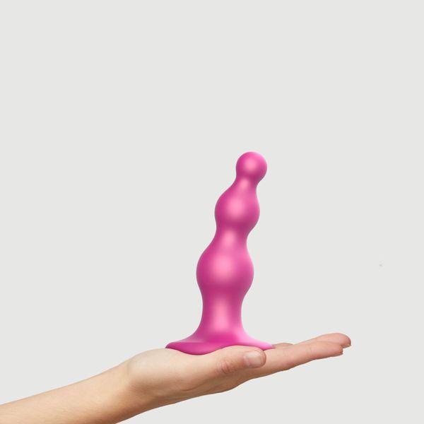 Strap-On-Me Dildo Plug Beads Framboise Metallic S