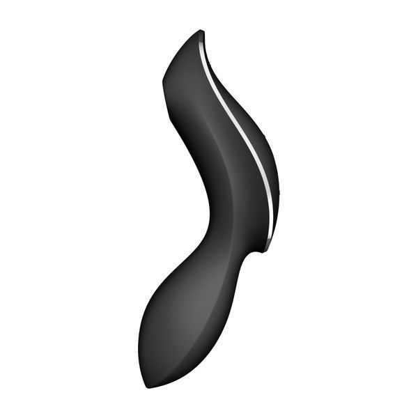 Вакуумний стимулятор з вібрацією Satisfyer Curvy Trinity 2 Black SO6085 фото