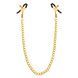 Feral Feelings Classic Nipple Clamps with Chain, Gold/Black