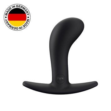 Анальна пробка Fun Factory BOOTIE S, чорна, діаметр 2,8 см, тонкий обмежувач SX1003 фото