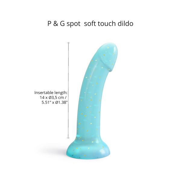 Glittery dildo Love To Love DILDOLLS - NIGHTFALL, ultra-soft