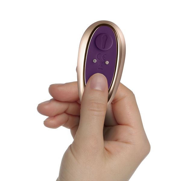 Anal-vaginal vibrator for couples Rocks Off Cocktail Purple, remote control