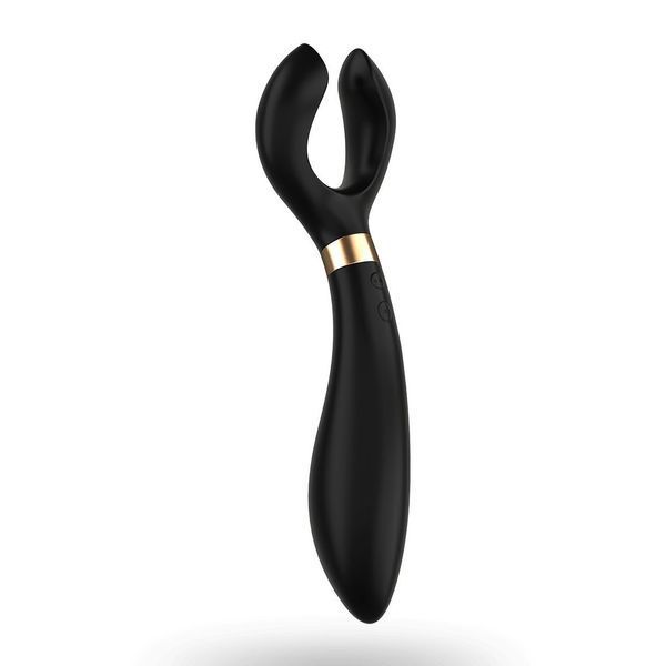 Satisfyer Endless Fun Black Couples Vibrator, 3 Independent Motors, Multifunctional