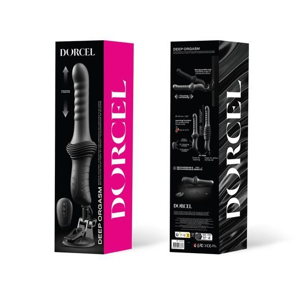 Пульсатор з вібрацією Dorcel Deep Orgasm, 2 незалежні мотори, підігрів до 41 &deg;C, пульт ДК SX3211 фото