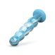 Gildo Ocean Flow Glass Dildo, Large Beads, Silicone Base