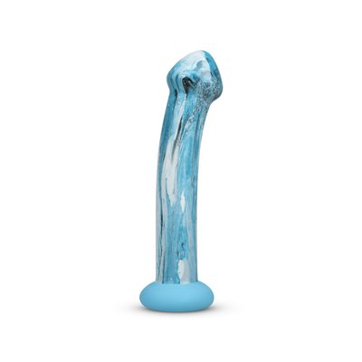 Gildo Ocean Ripple Glass Dildo, Bulbous Head, Ideal for G-spot