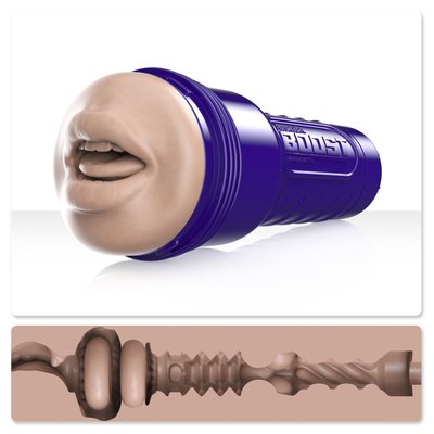 Fleshlight Boost Blow Masturbator Mouth, floating Turbo Tech rings