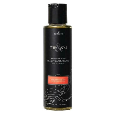 Sensuva Me&You Wild Passion Fruit & Island Guava Massage Oil (125 ml) with Pheromones