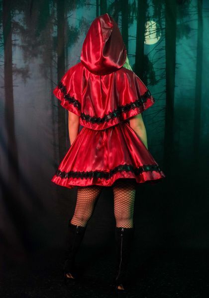 Leg Avenue Gothic Red Riding Hood XL Erotic Costume, Dress, Cape