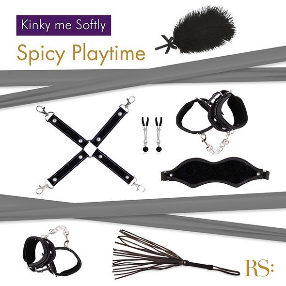 RIANNE S Kinky Me Softly Black BDSM Gift Set: 8 Items for Pleasure