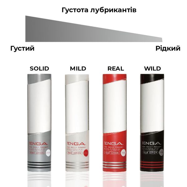 Лубрикант стандартної консистенції Tenga Hole Lotion Real (170 мл) на водній основі, універсальний TLH-002 фото