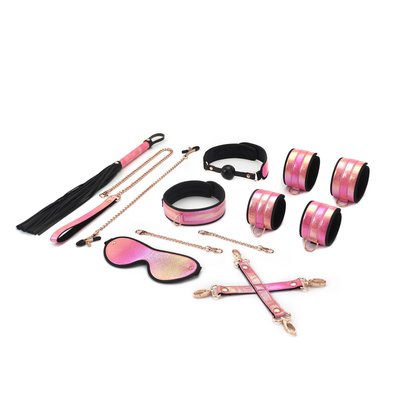 БДСМ-набір Liebe Seele Vivid Sakura 8 Pieces Set, 8 аксесуарів, екошкіра на оксамитовій основі SO9502 фото