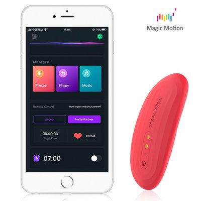 Smart vibrator in panties Magic Motion Nyx Red