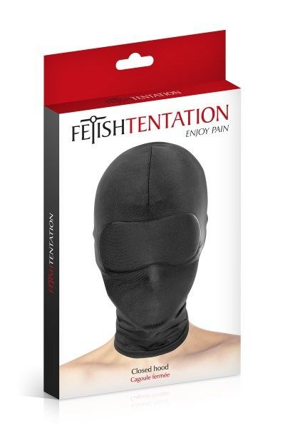 Fetish Tentation Closed Hood BDSM Closed Hood with Closed Eyes and Mouth.