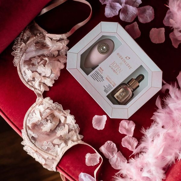 HighOnLove & JOPEN Gift Set: Objects of Desire (clitoral drops and vibrator with crystals)