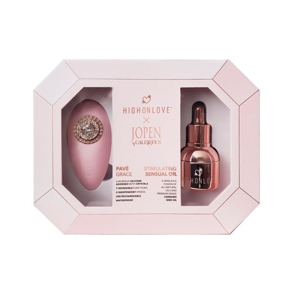 HighOnLove & JOPEN Gift Set: Objects of Desire (clitoral drops and vibrator with crystals)