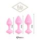 Набор силиконовых анальных пробок FeelzToys - Bibi Butt Plug Set 3 pcs Pink SO4576 фото 2