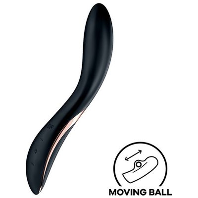 G-spot vibrator with pearl stimulation Satisfyer Rrrolling Explosion Black