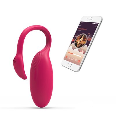 Smart egg vibrator Magic Motion Flamingo with clitoral stimulator, 3 Kegel exercises modes