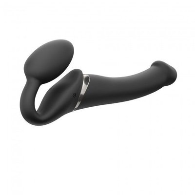 Strap-On-Me Vibrating Black M Strapless Strap-On with vibration, diameter 3.3cm, remote control, adjustable