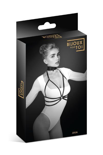 Bijoux Pour Toi JULIA chest harness, elastic polyester