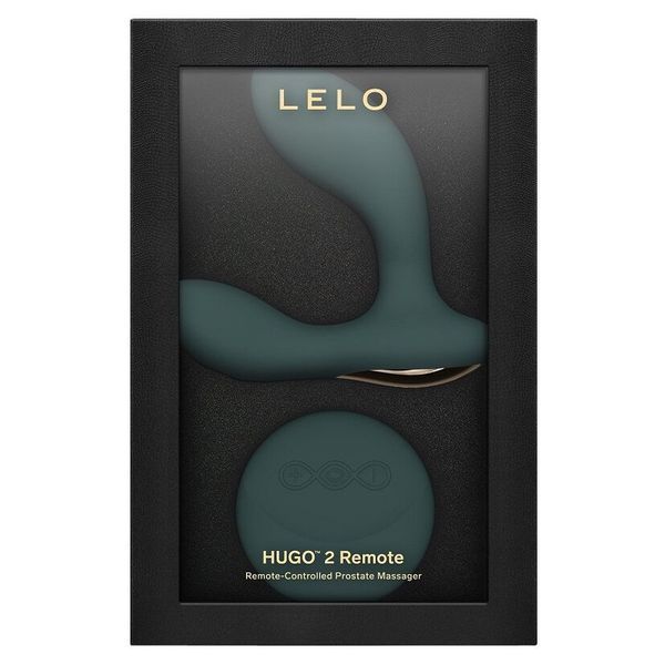 Массажер простаты LELO Hugo 2 Remote Green, 2 мотора, очень мощный, пульт ДУ SX0690 фото