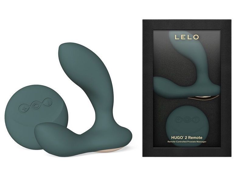 Массажер простаты LELO Hugo 2 Remote Green, 2 мотора, очень мощный, пульт ДУ SX0690 фото