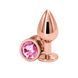 Анальна пробка NS Novelties Rear Assets - Rose Gold - Medium - Pink SX4364 фото 1