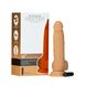 ADDICTION Dual Density Silicone Dildo Caramel 8" with Suction Cup, 4.3cm diameter, vibrating bullet