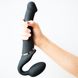 Безремневой страпон с вибрацией Strap-On-Me Vibrating Black M, диаметр 3,3см, пульт ДУ, регулируемый SO3354 фото 6