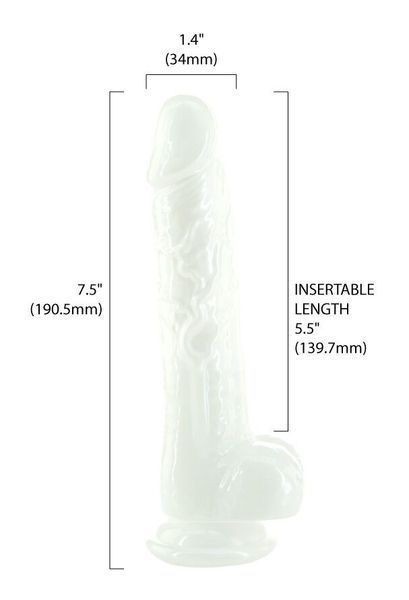 ADDICTION Pearl by Addiction 7.5&Prime; Dong with suction cup and vibrating bullet included