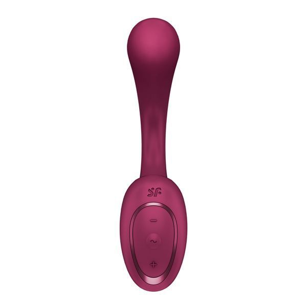 Satisfyer G for Goddess 2 Wine Red Vaginal-Clitoral Vibrator, 2 Motors